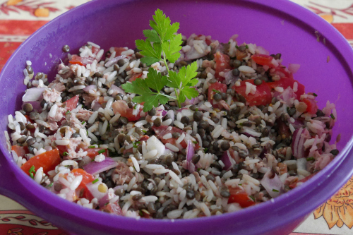 salade de lentilles - votre dieteticienne - valerie coureau